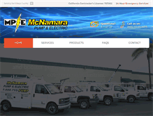 Tablet Screenshot of mcnamarapump.com